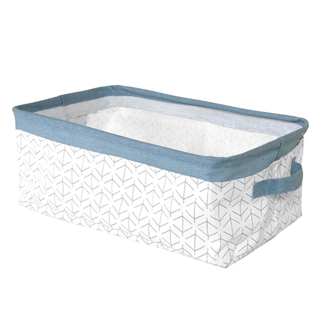 CaliCosy Witte en roze mand met 2 handvatten 43x26x16cm 2929014 large