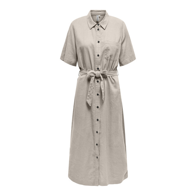 Only Onlcaro s/s linen bl belt dress cc 15338884 large