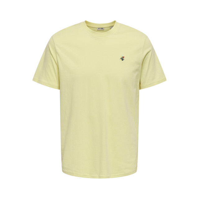 Only & Sons Onskevin flower reg emb. ss tee 22034326 large