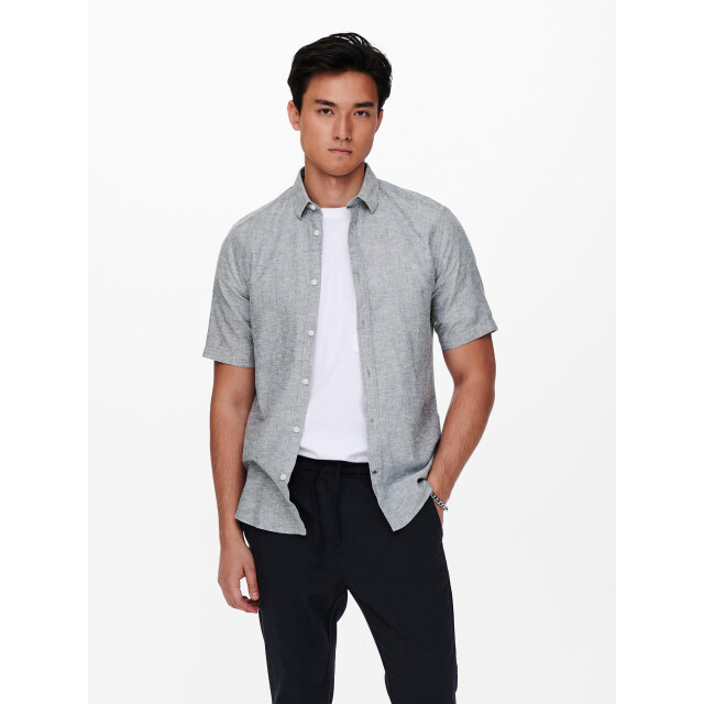 Only & Sons Onscaiden ss linen shirt re 22009885 large
