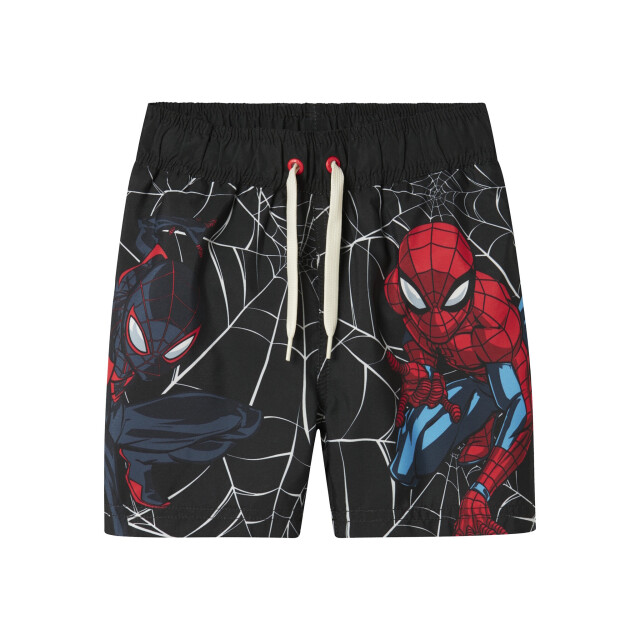 Name It Jongens lange zwemshorts nmmmave spiderman zwart 13239661-Black large