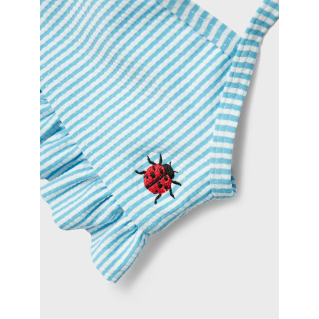 Name It Meisjes bikini set nmfzammer gestreept lieveheersbeestjes print lichtblauw 13239670-Bonnie Blue large