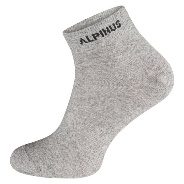 Alpinus Puyo logosokken voor volwassenen (pak van 3) UTMR585_whiteblackgrey large
