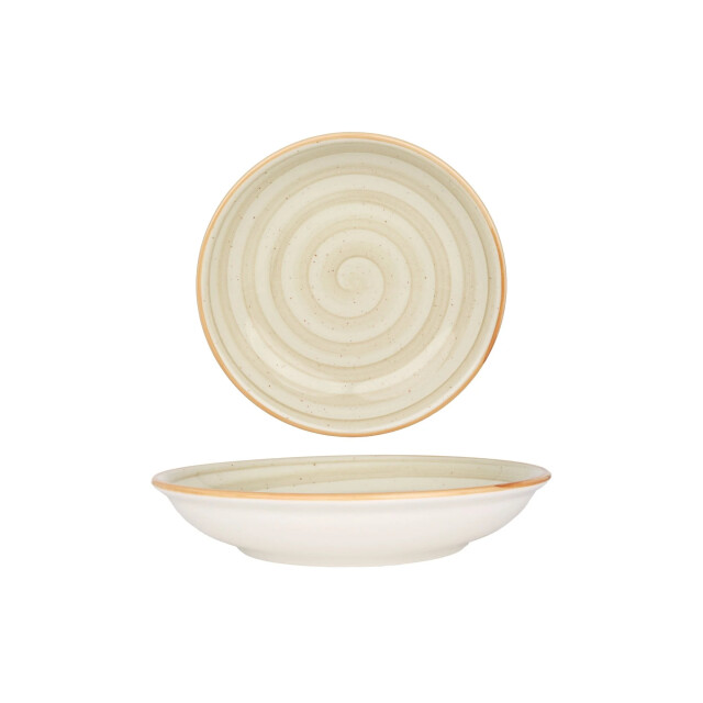Bonna Serveerschaal aura terrain porselein 20 cm (500cc) set van 2 3069077 large