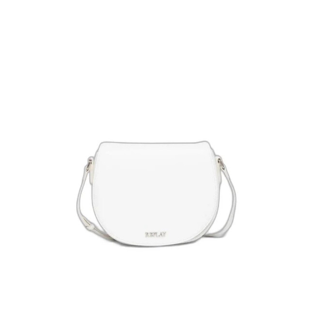 Replay Crossbody saddle tas Replay Wit Crossbody Saddle Tas large