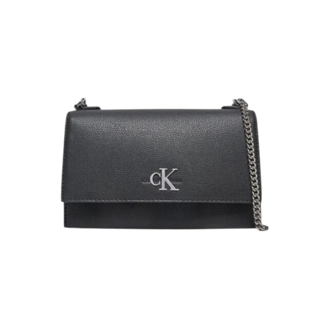 Calvin Klein Leren schoudertas Calvin Klein Leren Schoudertas large