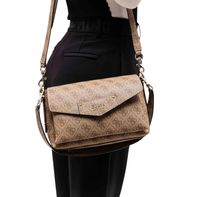 Guess Brenton handtas Guess Beige Brenton Handtas large