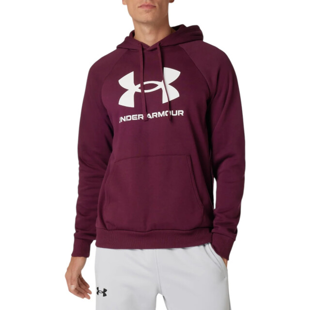 Under Armour Rival hoodie met logo Under Armour Bordeaux Rival Hoodie Met Logo large