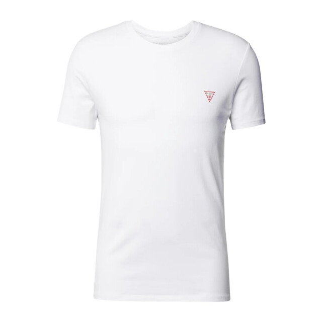 Guess T-shirt met labelprint Guess Wit T-shirt Met Labelprint large