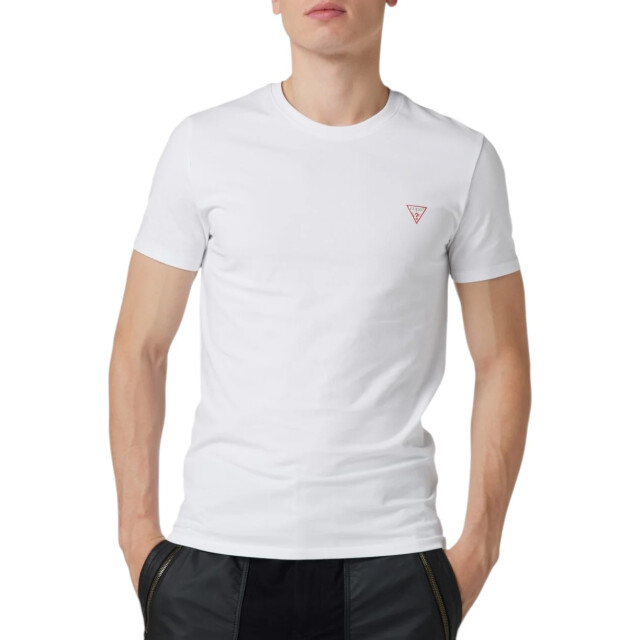 Guess T-shirt met labelprint Guess Wit T-shirt Met Labelprint large