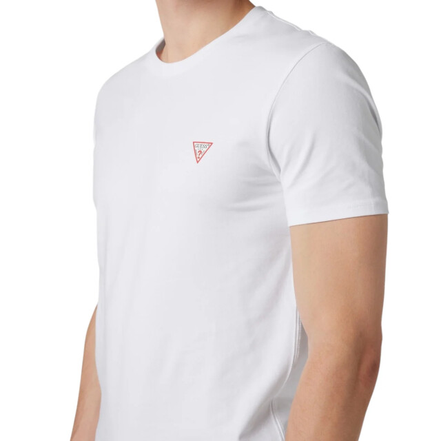 Guess T-shirt met labelprint Guess Wit T-shirt Met Labelprint large