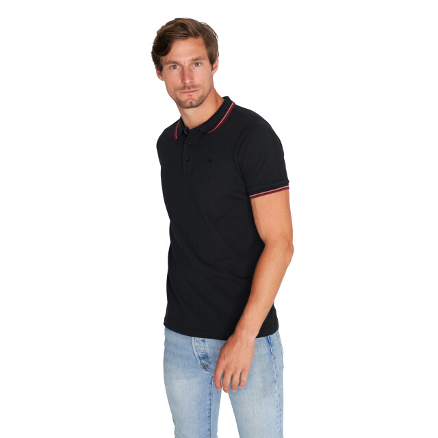 Mario Russo Tipped polo edward MR-EDWARD-BLK-XXL large