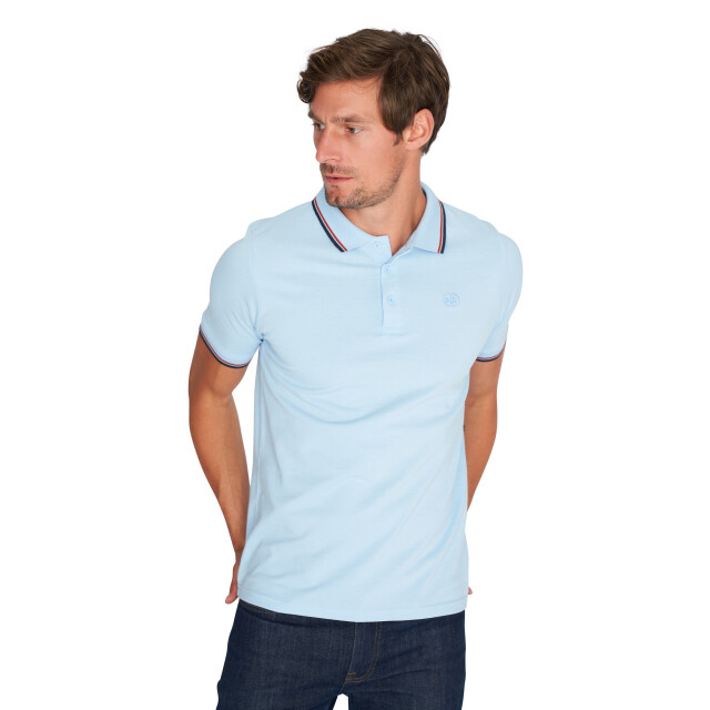 Mario Russo Tipped polo edward MR-EDWARD-SKY-L large