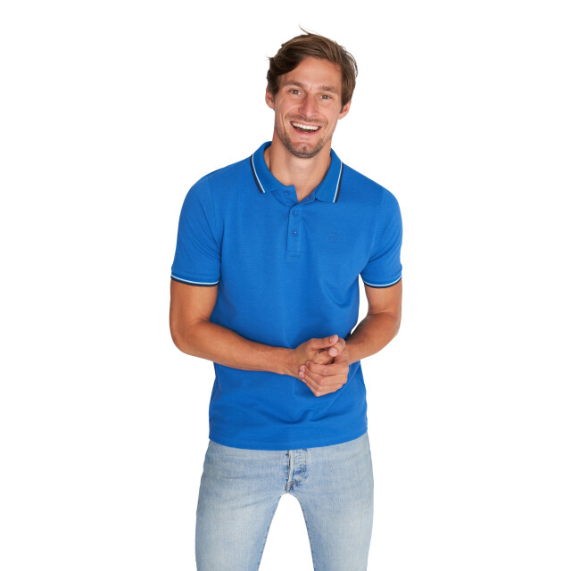 Mario Russo Tipped polo edward MR-EDWARD-BLU-XXL large