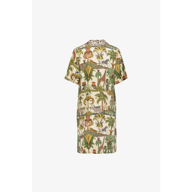 Geisha 57395-70 530 dress animal jungle green/off-white/brown 57395-70 530 large