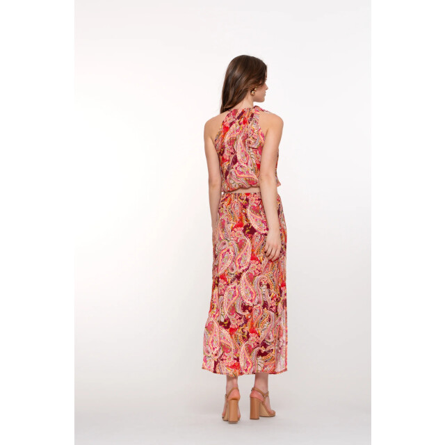 Geisha 57350-40 450 dress halter paisley red/green/gold 57350-40 450 large