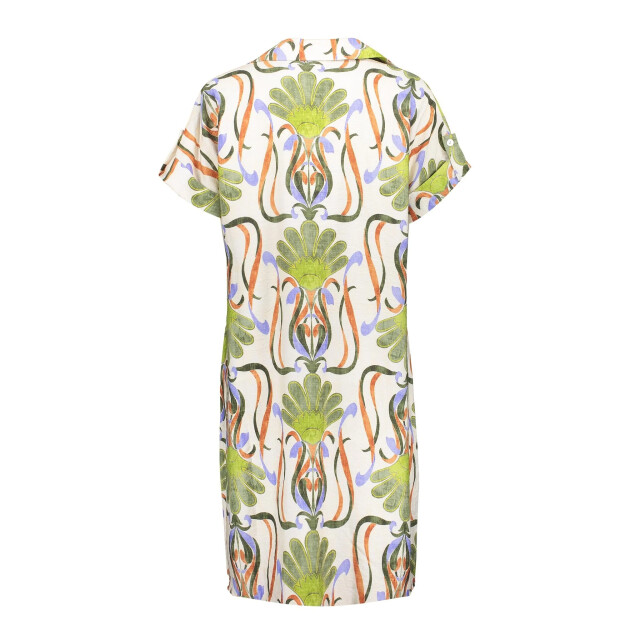 Geisha 57399-70 010 dress aop off-white/green/burned orange/ 57399-70 010 large