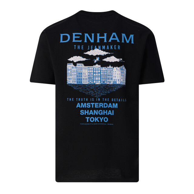 Denham Amsterdam skyline t-shirt ss 102619-001-M large