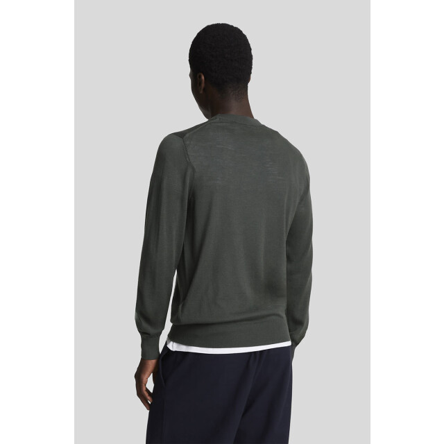 Lyle and Scott Tonal eagle merino crew neck jumper 135.20.0013 large