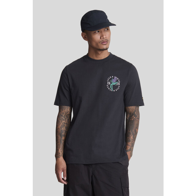 Lyle and Scott Thistle flora print t-shirt 100.10.1150 large