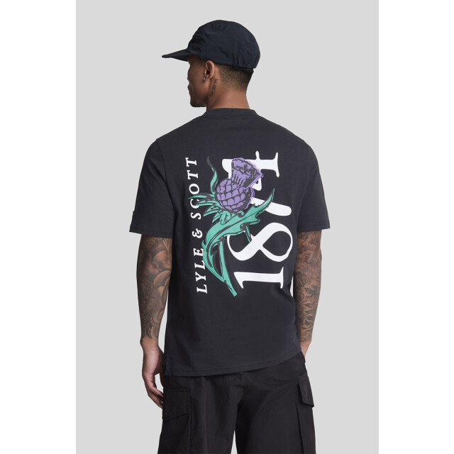 Lyle and Scott Thistle flora print t-shirt 100.10.1150 large