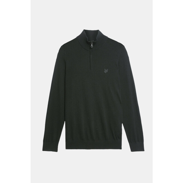 Lyle and Scott Tonal eagle merino quarter zip jumper 136.10.0034 large