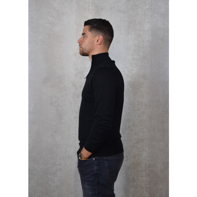 Lyle and Scott Tonal eagle merino quarter zip jumper 136.10.0034 large