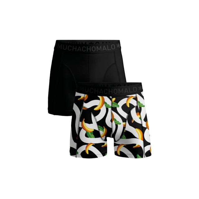 Muchachomalo 2-pack boxer shorts print/solid 160.10.0155 large