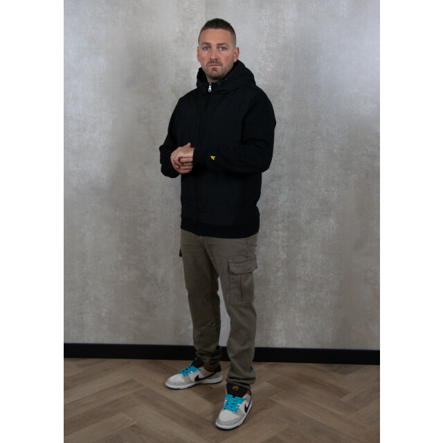 Lyle and Scott Hybrid quilted zip through hoodie 132.10.0128 large