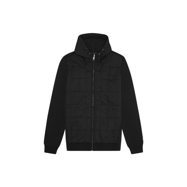 Lyle and Scott Hybrid quilted zip through hoodie 132.10.0128 large