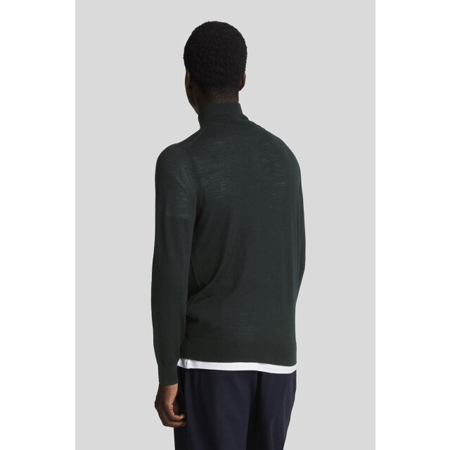 Lyle and Scott Tonal eagle merino quarter zip jumper 136.10.0034 large