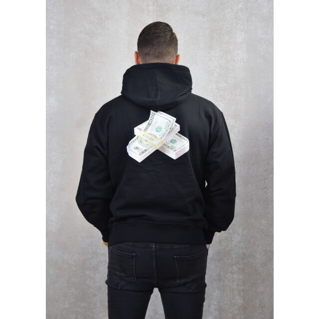 Baron Filou Cash stack oversized backprint hoodie chenille 131.10.0413 large