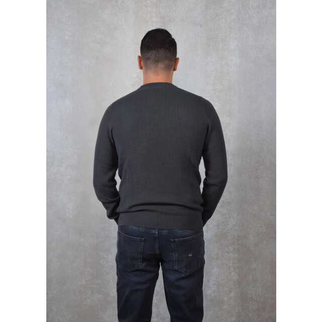 Lyle and Scott Grid knit crew neck jumper 135.20.0011 large