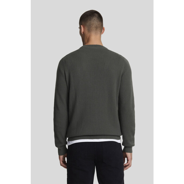 Lyle and Scott Grid knit crew neck jumper 135.20.0011 large