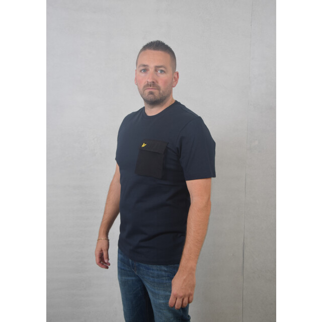 Lyle and Scott Woven pocket t-shirt 100.30.1122 large