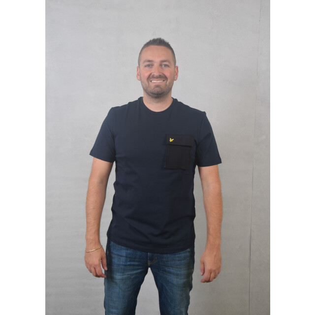 Lyle and Scott Woven pocket t-shirt 100.30.1122 large