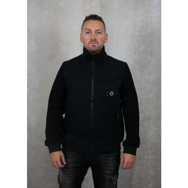 Ma.strum Full zip mixed media sweat 133.10.0090 large