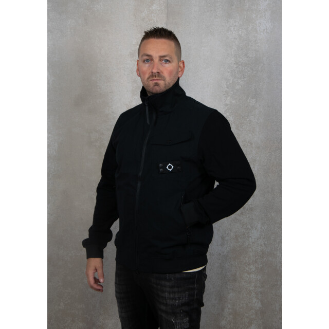 Ma.strum Full zip mixed media sweat 133.10.0090 large