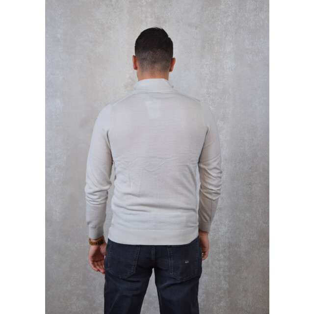 Lyle and Scott Tonal eagle merino quarter zip jumper 136.81.0018 large