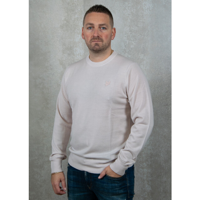 Lyle and Scott Tonal eagle merino crew neck jumper 135.90.0001 large