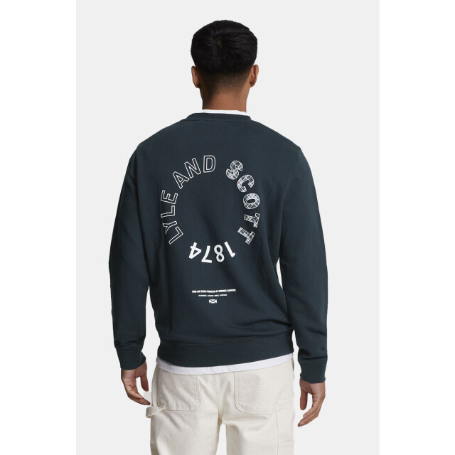 Lyle and Scott Tartan heritage graphic sweatshirt 130.30.0475 large