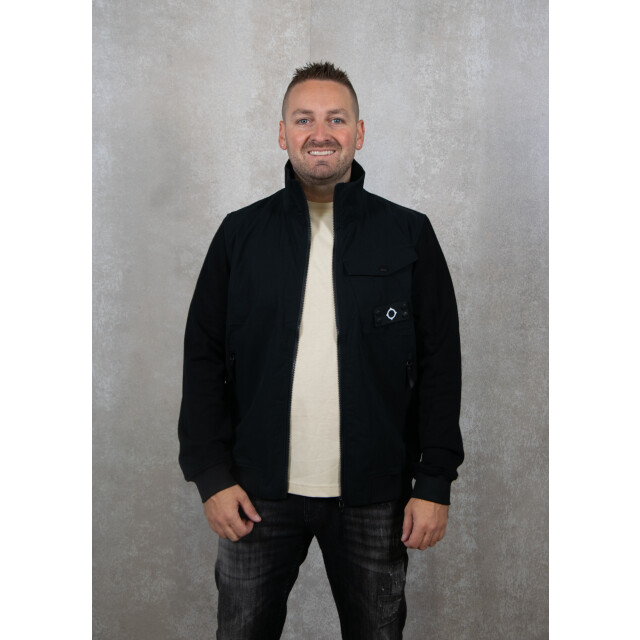 Ma.strum Full zip mixed media sweat 133.10.0090 large