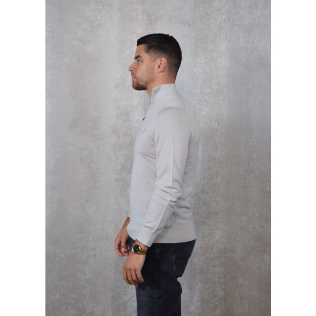 Lyle and Scott Tonal eagle merino quarter zip jumper 136.81.0018 large