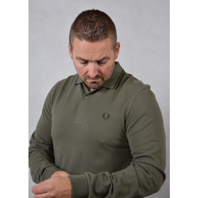 Fred Perry Ls twin tipped shirt 111.40.0017 large