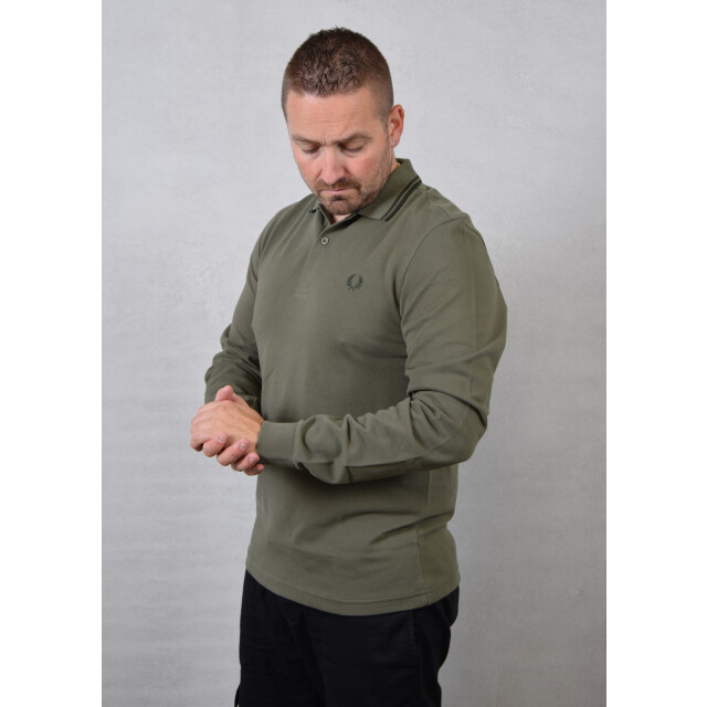 Fred Perry Ls twin tipped shirt 111.40.0017 large