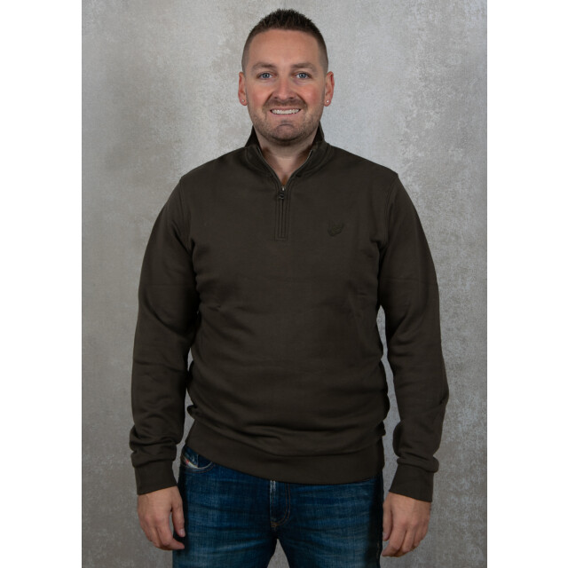 Lyle and Scott Tonal eagle quater zip sweat 136.40.0040 large