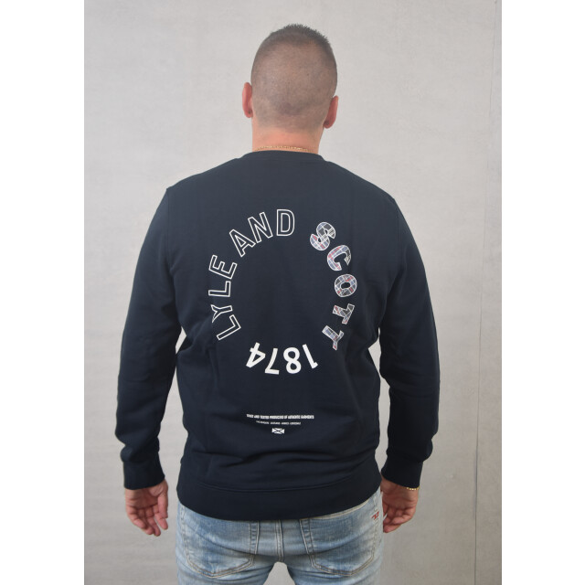 Lyle and Scott Tartan heritage graphic sweatshirt 130.30.0475 large