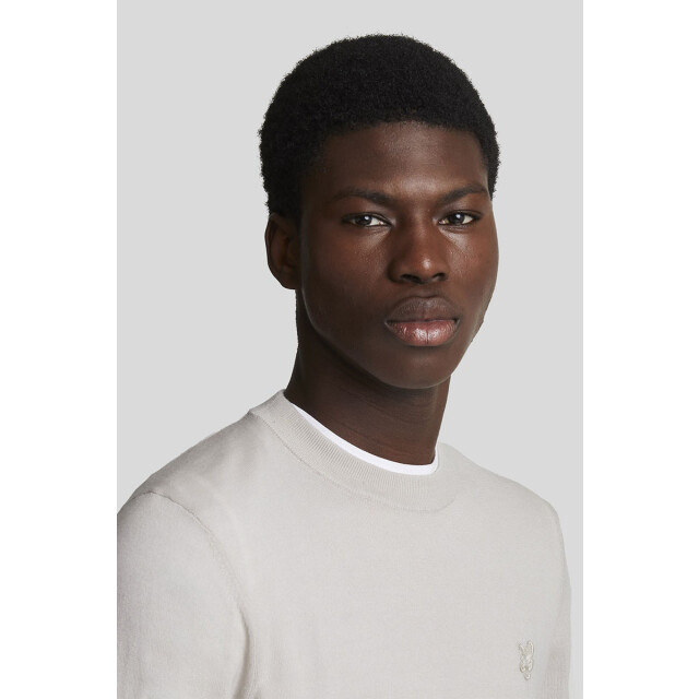 Lyle and Scott Tonal eagle merino crew neck jumper 135.81.0007 large