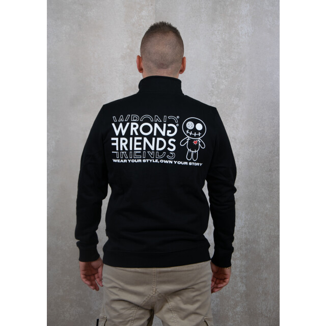 Wrong Friends Vichy half zip sweater 136.10.0047 large