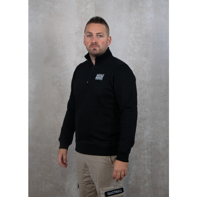 Wrong Friends Vichy half zip sweater 136.10.0047 large